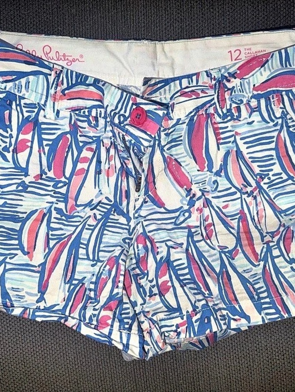 Lilly Pulitzer The Callahan Short Girls Printed Shorts Blue & Pink
